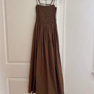 Lucy Paris Brown Maxi Dress